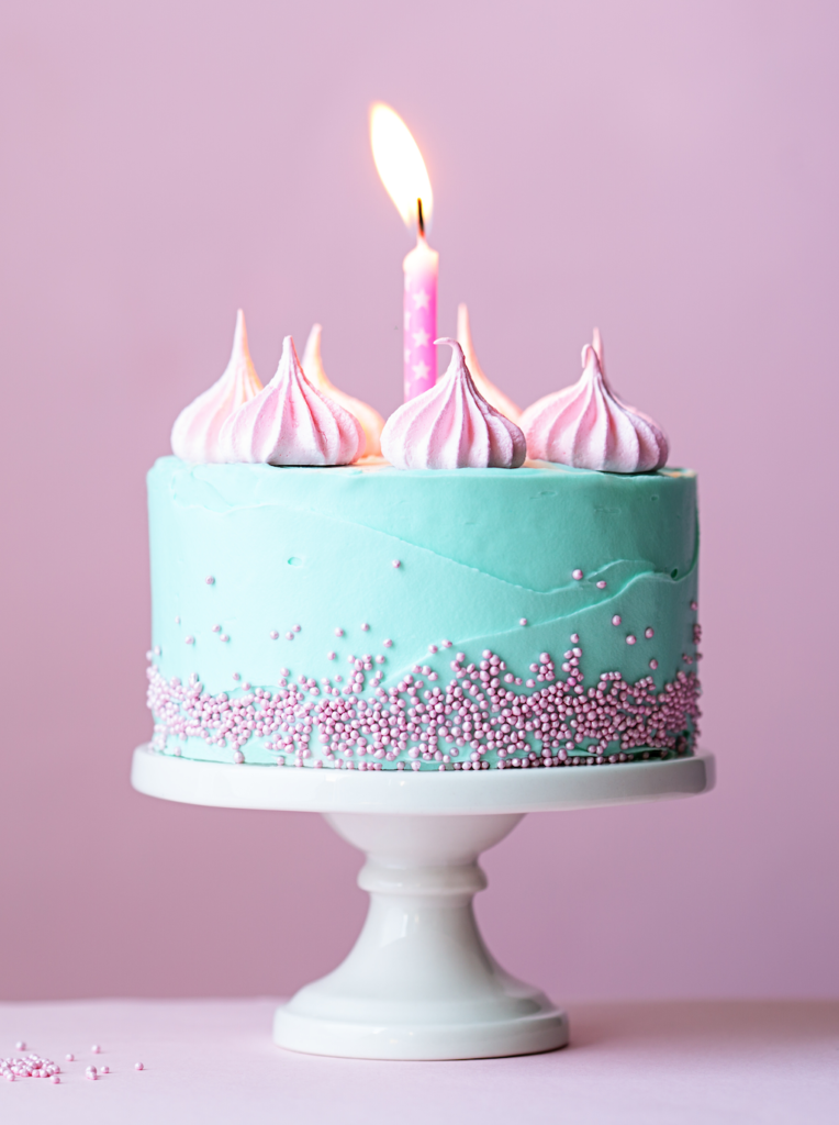 pastel birthday cake