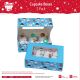 Christmas Friends 6 Hole Christmas Cupcake Boxes - Twin Pack