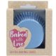 Baked With Love Ice Blue Foil Baking Cases - 50 Pack