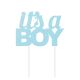 Anniversary House - Blue Glitter 'It's a Boy' Cake Topper