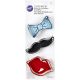 Wilton Tie, Moustache & Lips Cookie Cutter Set Of 3