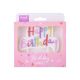 Happy Birthday Candle in Pink Pastel