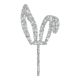 Make A Wish Silver Glitter - Bunny Ears Cake Topper