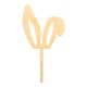 Make A Wish Wood - Bunny Ears Cupcake Topper