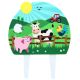 Farmyard Friends Gumpaste Picture - 135 x 170mm