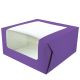 Brights Purple Square Cake Box - 10 x 5