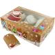 Santa 6/12 Cupcake Display Box