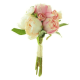 Eternity Peonies Hand Tied Silk Peony Bunch in Pink