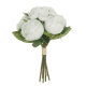 Eternity Peonies Hand Tied Silk Bunch in White