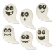 Assorted Flat Ghost Toppers, White (Pack of 84)