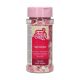 Funcakes Pink-White Sugar Hearts - Edible Heart Sprinkles for Valentine's Cakes, 60g