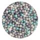 Purple Cupcakes Shimmer Frozen Mix Sugar Pearls - 4mm Pearls in Cool Tones for Winter-Themed Desserts, 80g