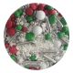 Purple Cupcakes Red, White & Green Christmas Elf Sprinkle Mix - Festive Edible Decorations for Holiday Baking, 100g