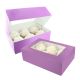 Cupcake Box - Brights Purple - 2 Pack