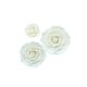 Gumpaste Rose - White - Assorted - 3 Piece