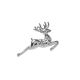 Decorations - Deer Leaping - Silver