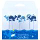 Narwhal Birthday Candles - Pack Of 6