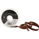 10mm x 20 Metres Dark Brown Satin Ribbon