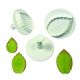 Icing Cutter Set - Rose Leaf Plunger, XL, 3 Piece