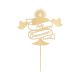 Make A Wish Birch Effect - Holy Communion Banner Wooden Cake Topper