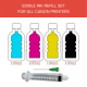 Edible Ink Refill Set For Canon Printing - European Standard - 4 Colours - 100ml Each