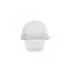 Small Hinged Plastic Dome Cupcake Pods x 10