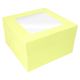 6 Inch - Pastel Yellow Cake Box With Window by Simply Making