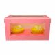 Holds 2 Pink Cupcake Box With Double Window by Simply Making