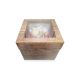 10 Inch Wood Effect Luxury Gloss Finish Extra Deep Cake Box With Window by Simply Making