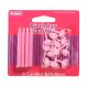 Pink Candles and Holders - Pack of 144