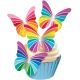 Sk Designer Butterflies - Rainbow Design for Vibrant and Colorful Cake Toppers