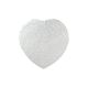 Heart-Shaped Silver Hardboard Cake Card - 254mm (10