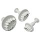 Foliage Plunger Cutters - S/M/L Veined Holly Leaf Set of 3