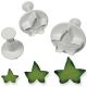 Foliage Plunger Cutters - S/M/L Veined Ivy Leaf Set of 3