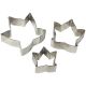 Stainless Steel Cutters - Ivy Leaf Flower Petal Set of 3