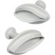 Floral Plunger Cutters - Large Veined Lily Set of 2 (100mm / 3.9â€)