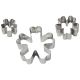 Stainless Steel Cutters - Primrose Flower Petal Set of 3