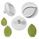 Foliage Plunger Cutters - Larger Veined Rose Leaf Set of 3