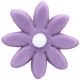 Sugar Decoration - 8 Petal Flower - Lilac - E171 Free - 28mm